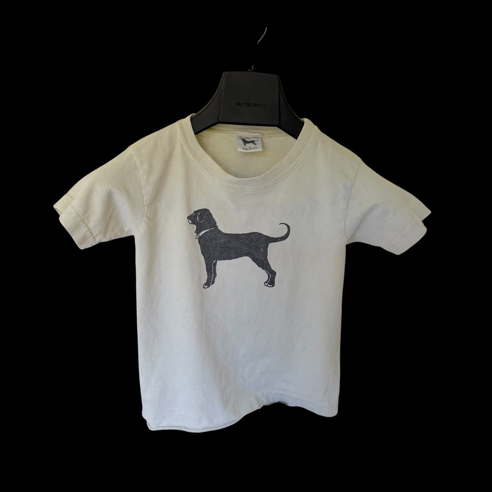The Black Dog Marthas Vineyard 1998 Kids T-Shirt Size 4 Cream Cotton Made in USA